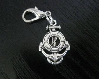 DS Anchor & Life Preserver Clip On Planner Journal Charm