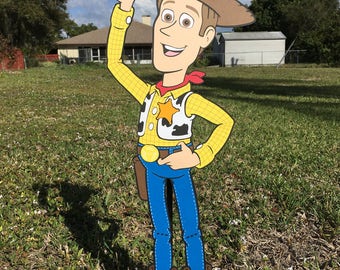 Toy Story Birthday Woody Decoration 23" XL Stand Up standee Party Prop, Toy Story Decor, Cowboy Cowgirl Party