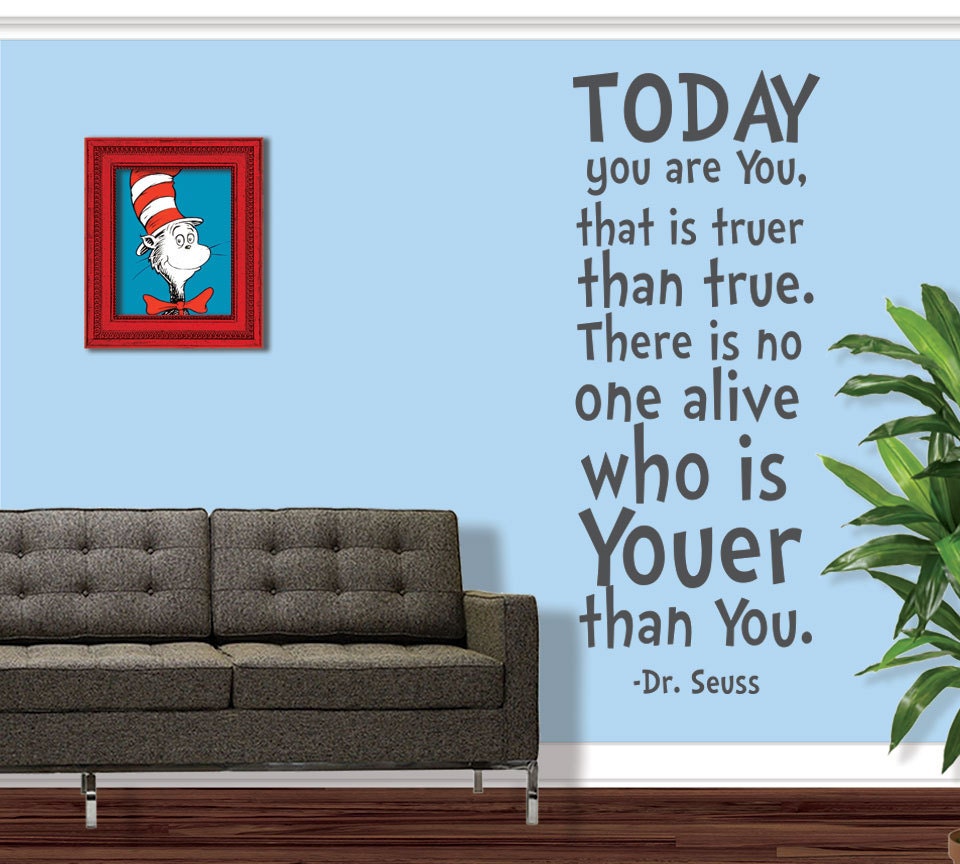Dr Seuss Wall Decal Dr. Seuss Nursery Kids Bedroom Wall