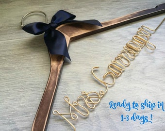 Bridesmaid Dress Hanger | Wedding Hanger | Bridal Hanger | Dress Hanger Wire | Personalized Custom Wedding Hanger | Personalized Hanger