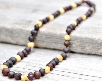 Raw Baltic amber necklace. MAXIMUM effective