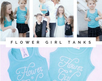 Cute Flower Girl Gift Ideas, Flower Girl Shirts, Team Bride Shirts, Flowergirl, Girls Presents, Tank Tops, Girls Gift Ideas, Flower Tank Top