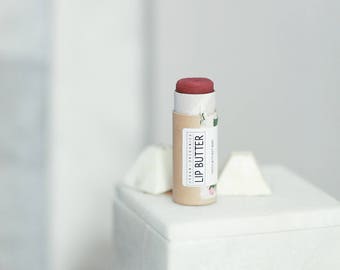LIP BUTTER // Beet Tinted Lip Balm - - - Vegan ∙ Organic ∙ 100% Natural