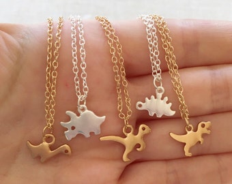 Dinosaur Necklaces /Minimalist Jewelry/ T-Rex Necklace/ Zooz Jewelry