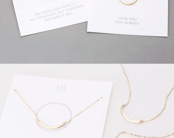 Jewelry Gifts to Share! Gifts for Best Friends, Sisters, Mother-Daughter • Dainty Necklaces to Share • Best Friends Necklace • LN190