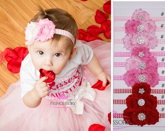baby girl headband - newborn headband - baby headband - toddler headband - shabby chic headband - infant headband