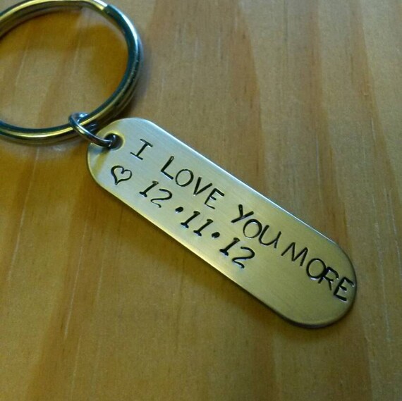 Good Gifts For Couples Personalised Aluminium Anniversary Keychain