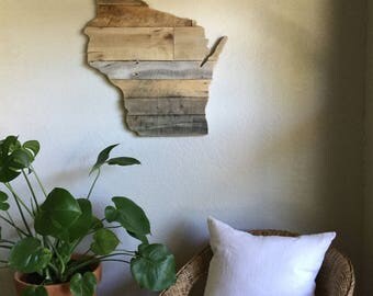 Large Texas State Sign Reclaimed Wood Pallet Sign Rustic - Wisconsin State Sign | Reclaimed Wood | Pallet Sign | Home Decor | Wall Art  | Rustic Decor | Barn wood | Handmade | Harbor and Home