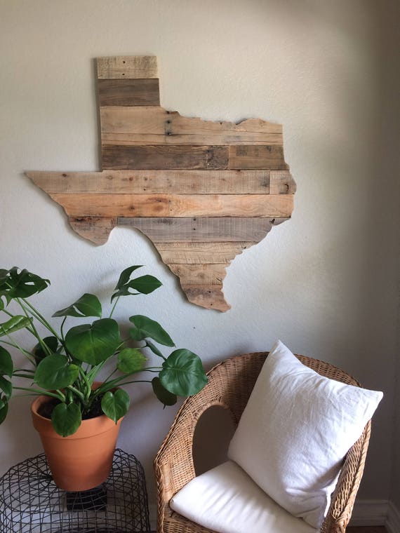 Texas State Sign Reclaimed Wood Pallet Sign Rustic Home - Texas State Sign | Reclaimed Wood | Pallet Sign | Rustic Home Decor | Wall  Art