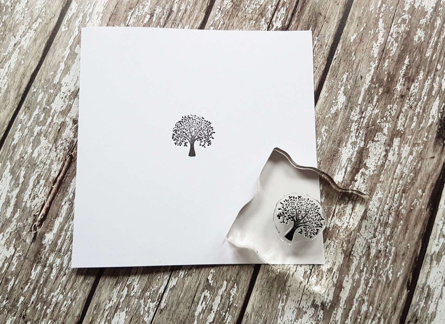 Tree Stamp rubber stamps 1 or 2.5cm
