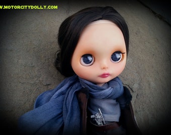 Custom Blythe Dolls For Sale by Jyn Erso Custom OOAK Blythe Doll by Sandra Coe (Custom #34) Star Wars Rogue One Art Doll 12