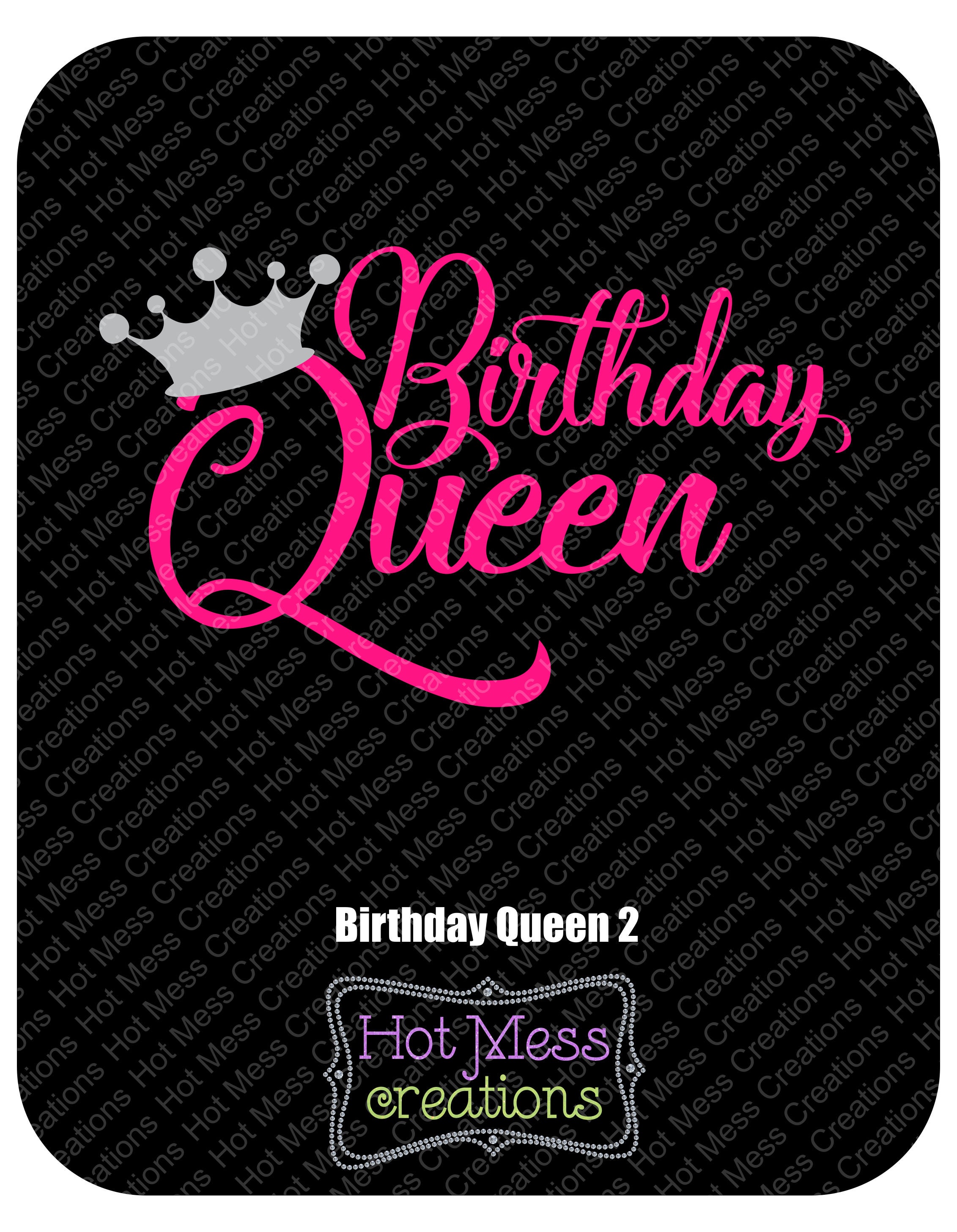 Download Birthday Queen SVG Digital Download