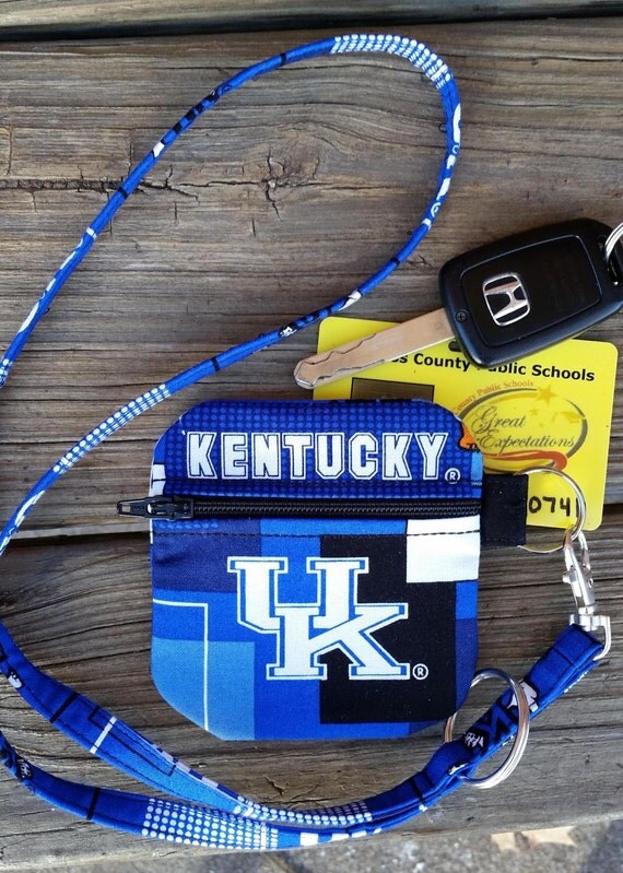 UK Zipper Pouch with Matching Lanyard.