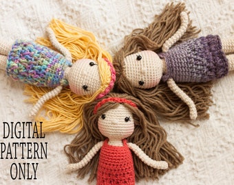 Amigurumi Doll Pattern, Crocheted Doll Pattern, Doll Pattern, Patterns For Sale, Crocheted Pattern, Chloe Doll Pattern