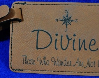 Groomsmen Gift ~ Luggage Tag ~ Bride & Groom Gift ~ Leather Tag ~ Gift For Traveler ~ Destination Wedding ~ Bridesmaid ~ Travel Gift ~ Tag