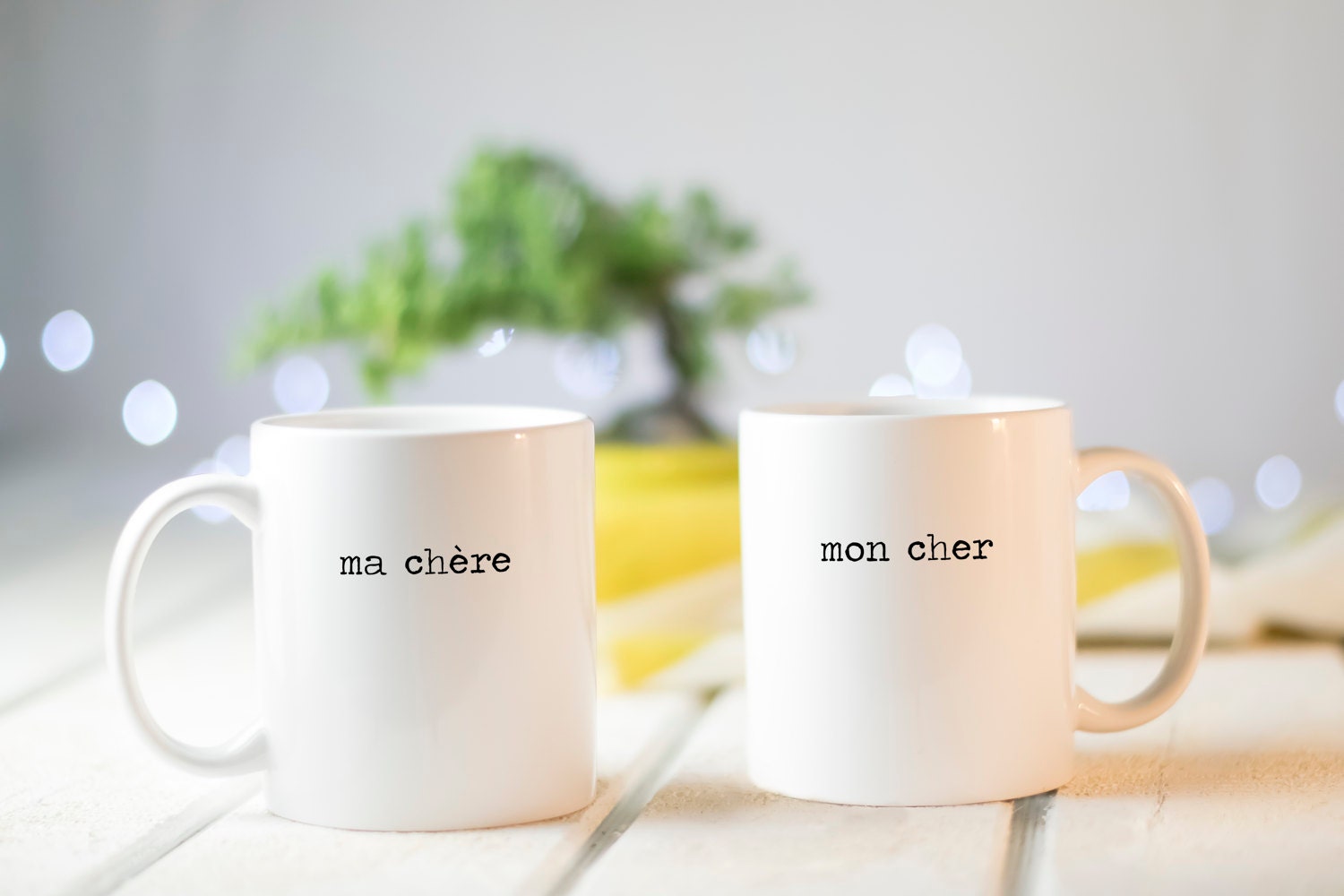 Mugs for couples | Valentines Day gift | wedding mugs | ma chère mon cher | mug set | unique mug | hipster | wedding gifts for couples