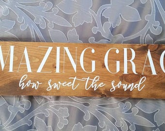 Amazing Grace Wall Art amazing grace sign | etsy Amazing Grace Wall Art amazing grace sign | etsy
