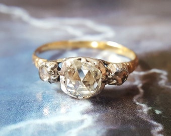 Antique Engagement Ring | Vintage Engagement Ring | Vintage Diamond Ring | Diamond Engagement Ring | Georgian Engagement Ring Georgian Ring