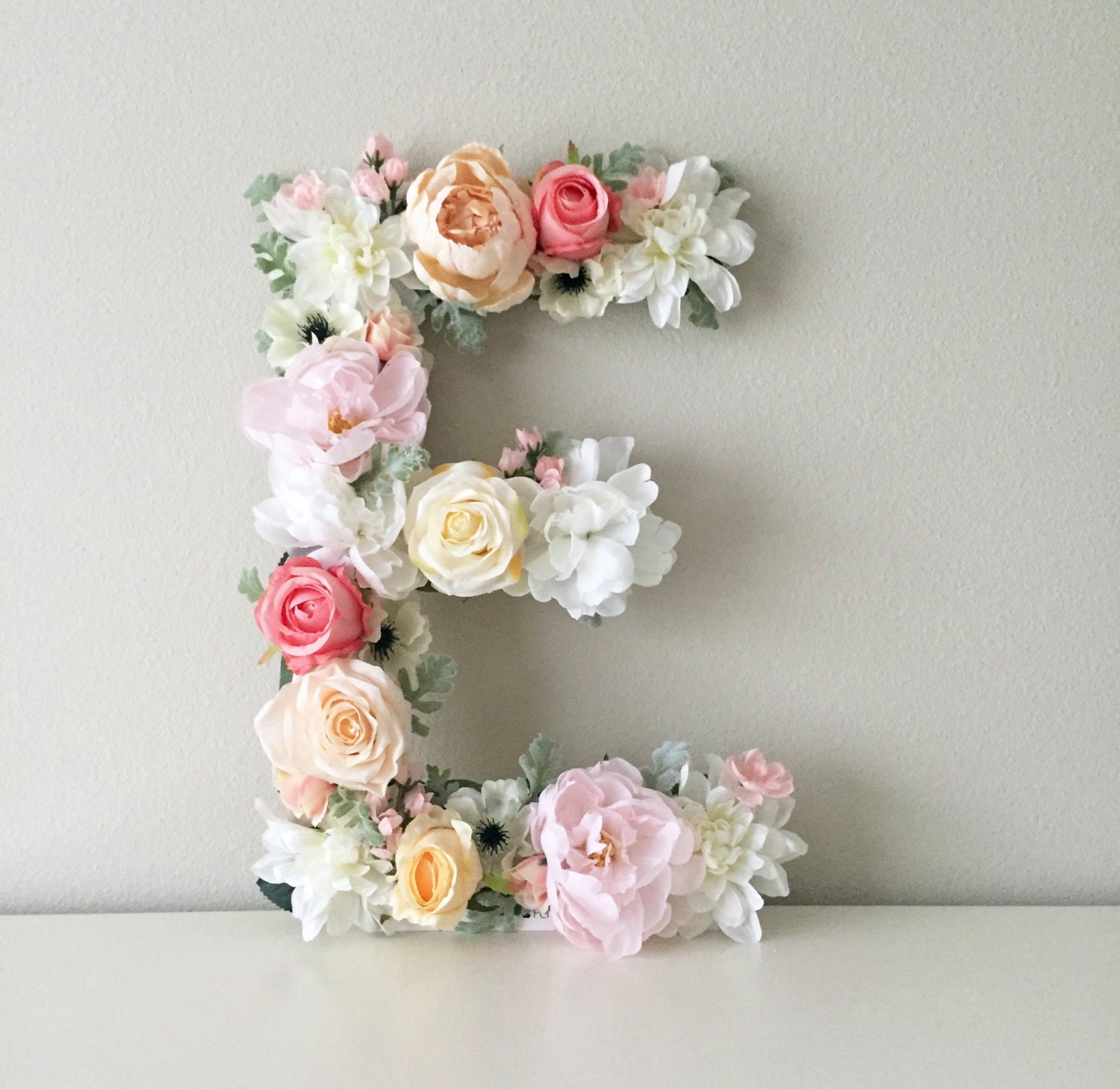 Floral Letter 19 24 Large Flower Letter Floral