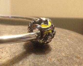 Pandora Disney Alice in Wonderland Charm Genuine Designer Sterling Silver Charm/Bead Free Velvet Pouch Bag