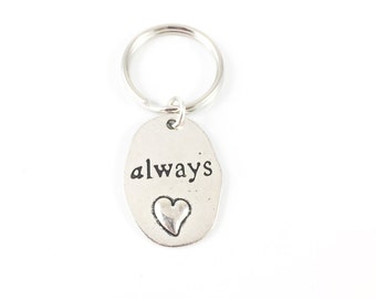 Memorial Keychain, Heart Keychain, Memorial Key Chain, Memorial Gift Bereavement Gift Sympathy Gift Father In Remembrance Always In My Heart