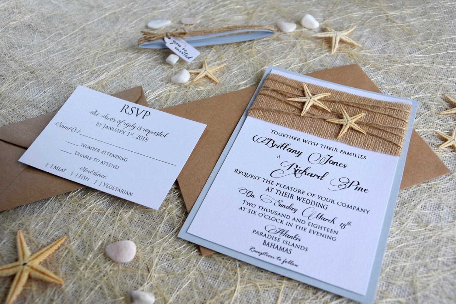 Unique Beach Wedding Invitation Wording 6