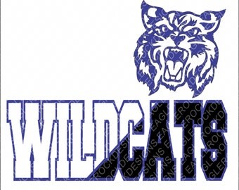 Wildcats SVG DXF EPS Cut File for Cameo and Cricut, Wildcats Svg, Football Svg, Basketball Svg, Baseball Svg, Instant Download