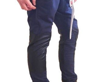 baggy navy pants