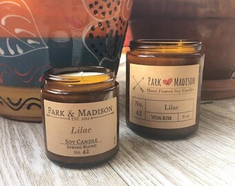 Lilac Soy Candle, Soy Candles Handmade, Scented Soy Candle, Spring Soy Candle, Floral Soy Candle, Gifts for Her, Mothers Day Gifts