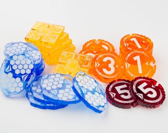 Acrylic Orange Fate Token Set - Destiny Compatible