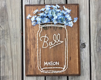 Mason Jar Wall Art mason jar wall decor | etsy Mason Jar Wall Art mason jar wall decor | etsy