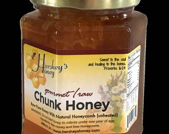 Chunk Honey Natural Raw Honey and Comb Healthy 13 oz.