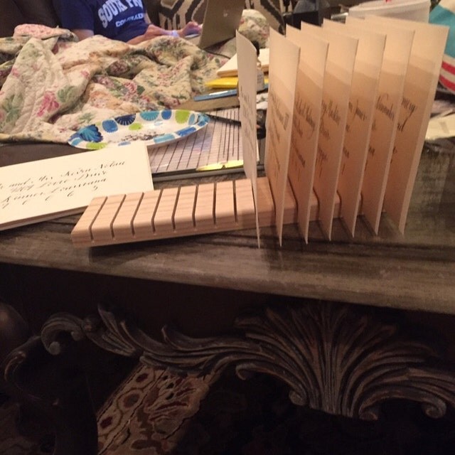 Wooden Envelope Drying Rack