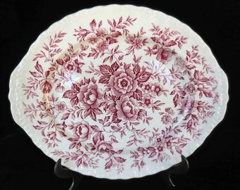 Grindley Serving Platter in the Red Printemps pattern
