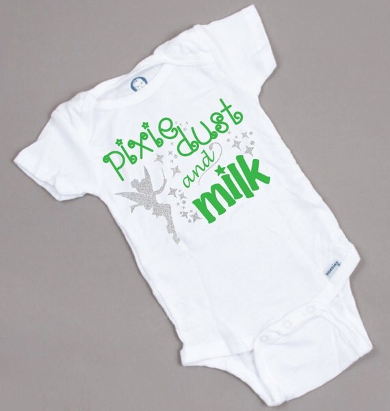 Pixie Dust and Milk onesie Tinkerbell Baby Girl Disney