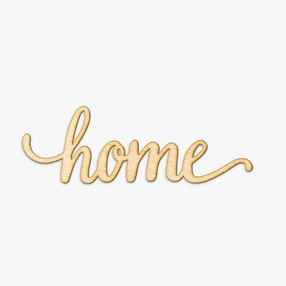 Home Script Word Wood SignWood Sign Art Home Wood Sign