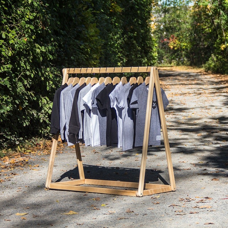 Clothing Rack 60 High Wood Clothing Rack Closet