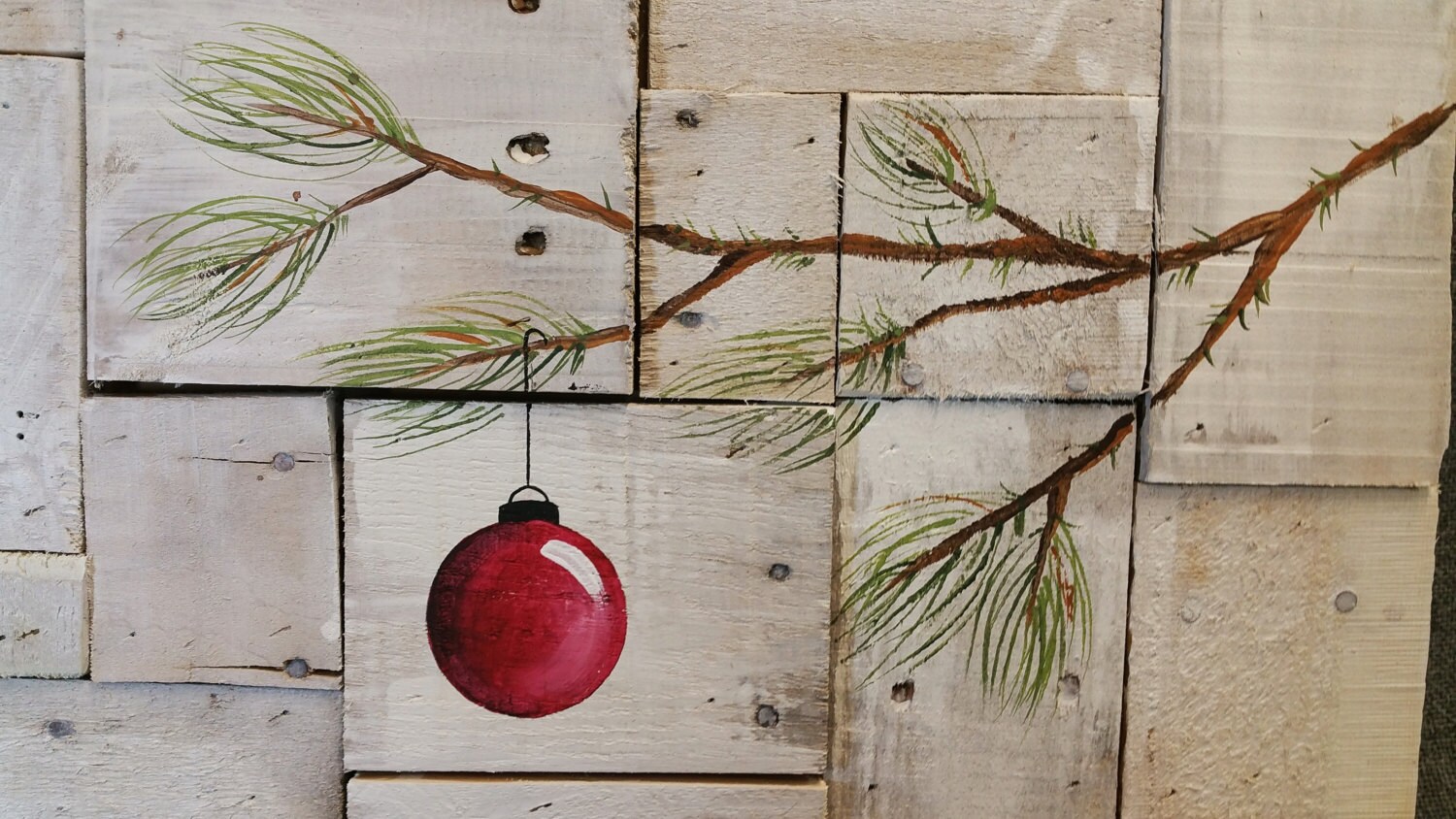 SALE Rustic Christmas decor Christmas Joy Pallet art