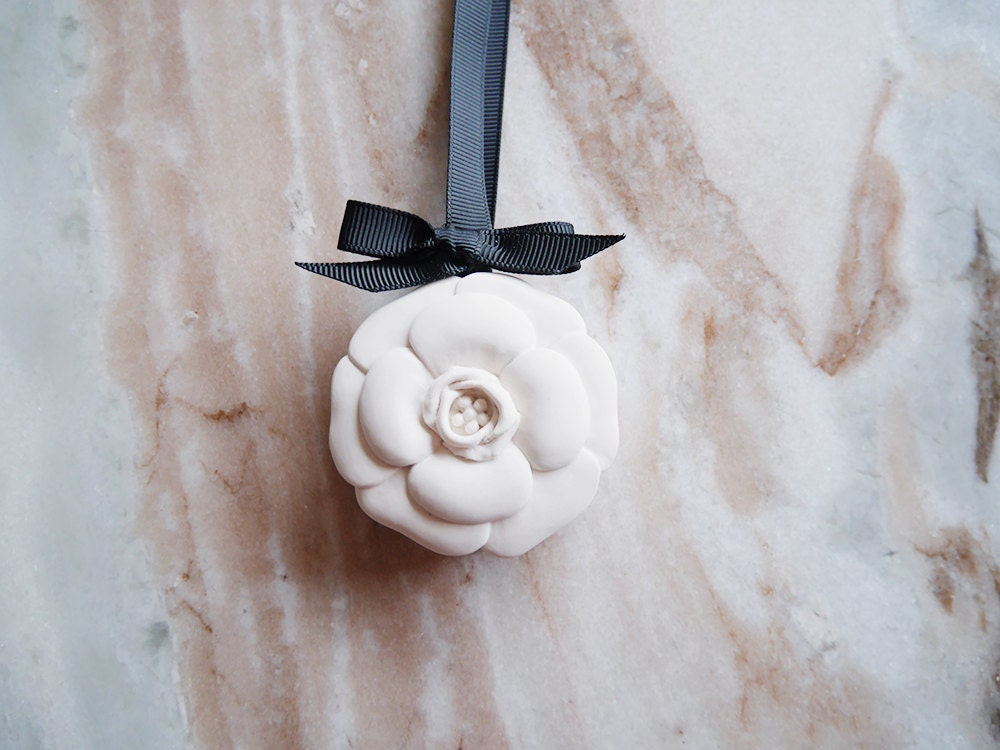 Chanel Camellia Plaster Air Freshener Diffuser Ornament