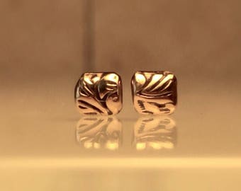 Gold Bar Earrings/Handmade Gold Earring./Tiny Goldfilled Minimalist Earring./Free Shipping in the US.