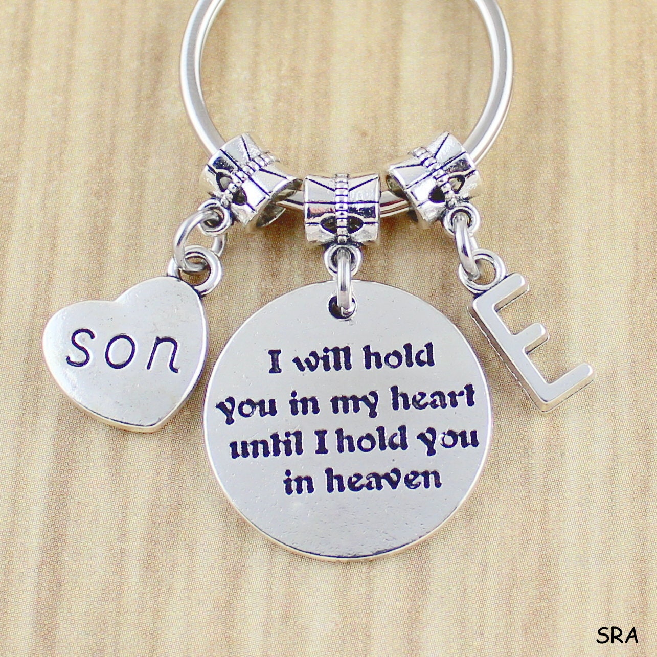 Sympathy Gift Memorial Keychain In Loving Memory Of Son Dad I Will Hold