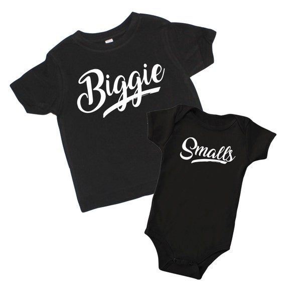 BIGGIE Biggie Smalls Sibling Shirts Baby Bodysuit