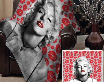 Marilyn Monroe Design Soft Fleece Blanket Cover Throw Over Sofa Bed Blanket
