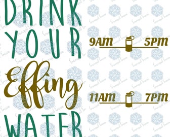 Drink your water svg | Etsy