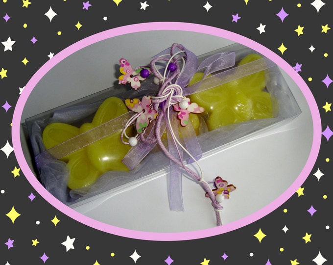 Yellow Butterflies, Lilac Soap Gift Set, Handmade Luxury Scented Soaps, Gift Set for Her, Butterfly Soap, Spring Shopping, Graduation Gift