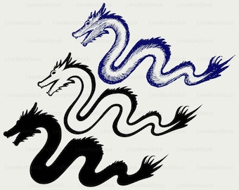 Chinese dragon svg,dragon clipart,snake svg,dragon silhouette,dragon cricut,snake cut files,snake clip art,digital download,designs,svg,dxf