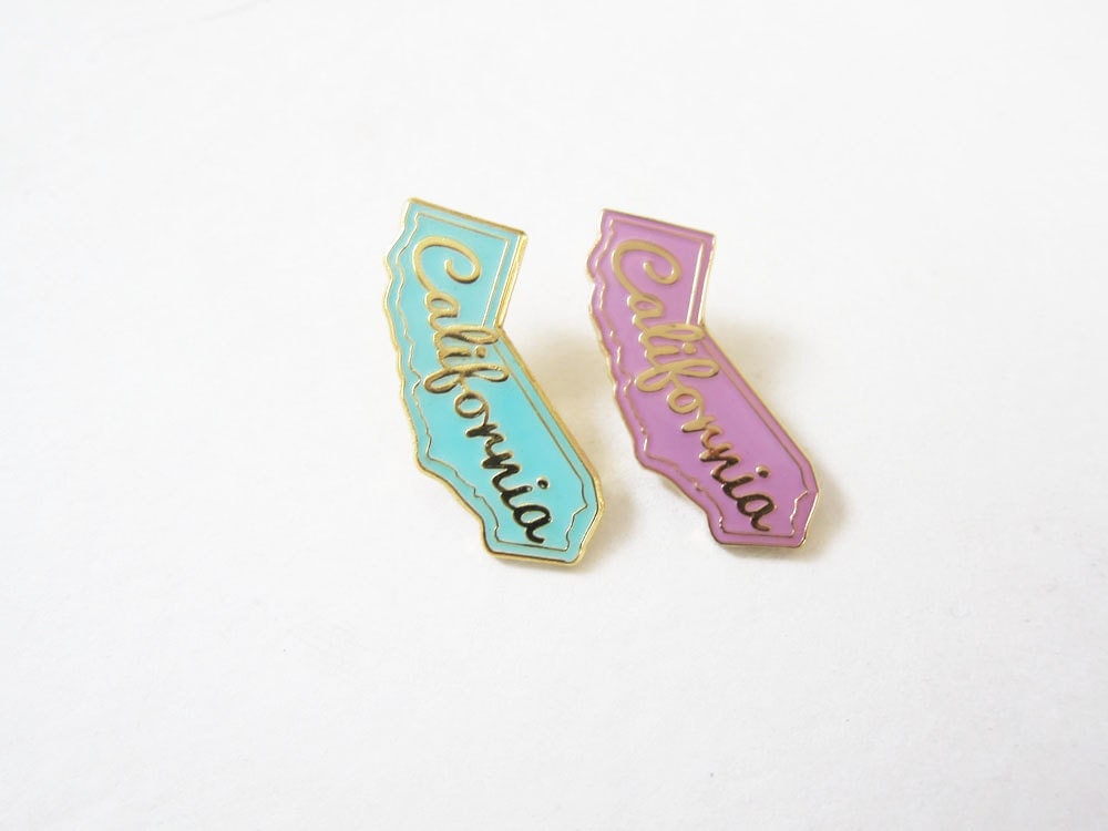 California Pin / California State Enamel Lapel Pins