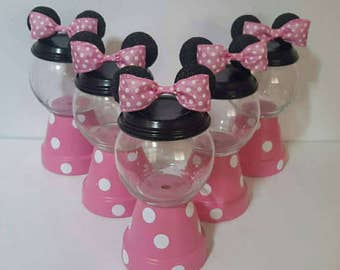 Minnie Mouse Pink & White Gumball Centerpiece