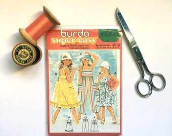 Burda Patterns. Kids Sewing Patterns. Uncut. Dress Patterns. Overalls Patterns. Vintage Clothes. French Fashion. Patron couture enfants