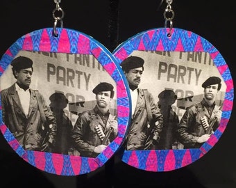 Black Panther Party Earrings